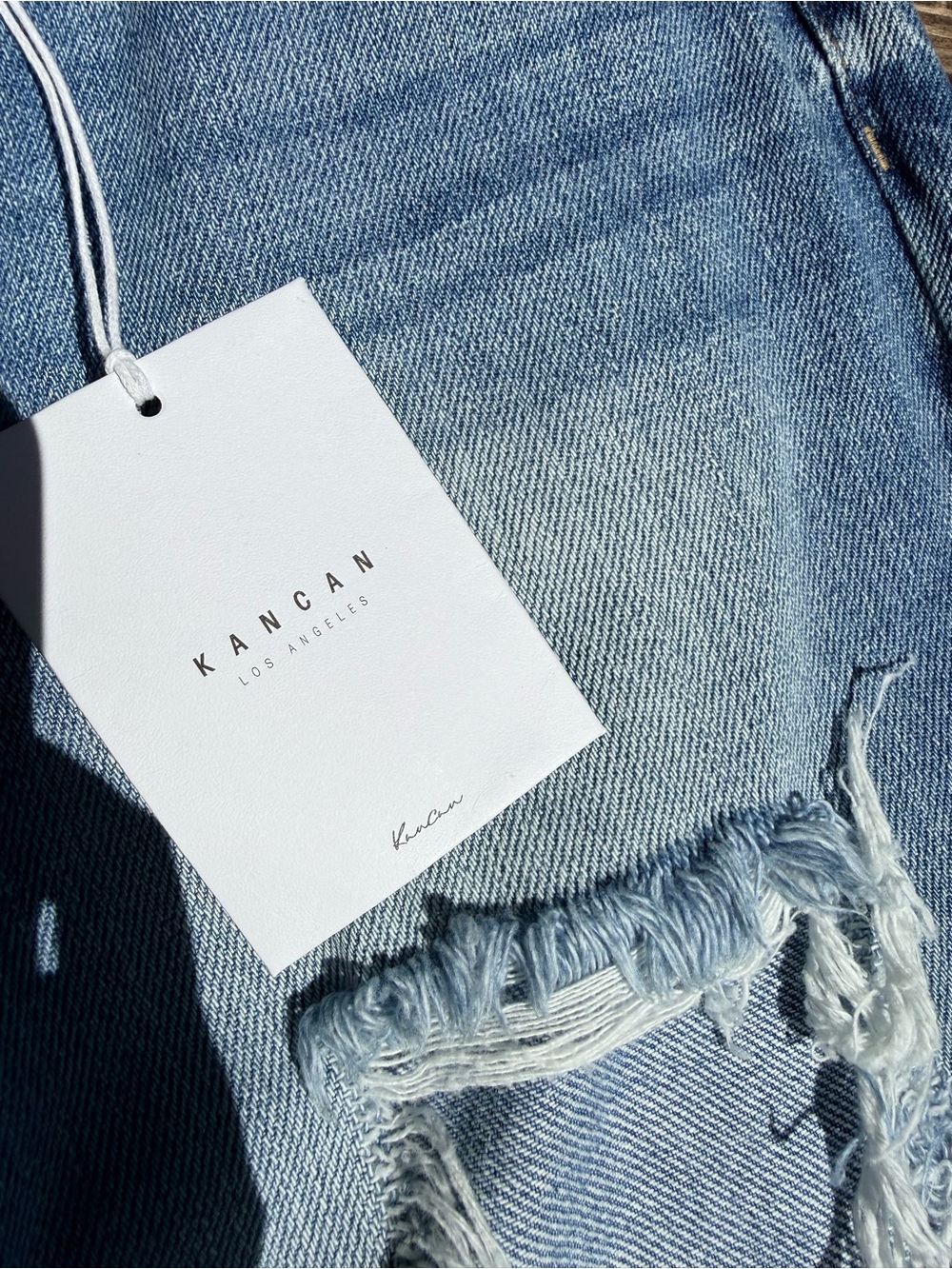 KanCan Light Blue Distressed Boyfriend Jeans - Picture 1 of 5